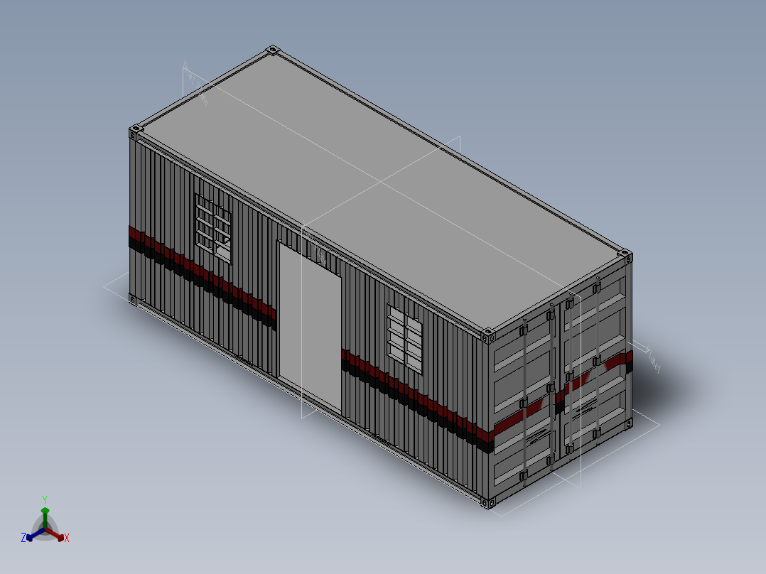 房子、建筑(180)正等轴测图