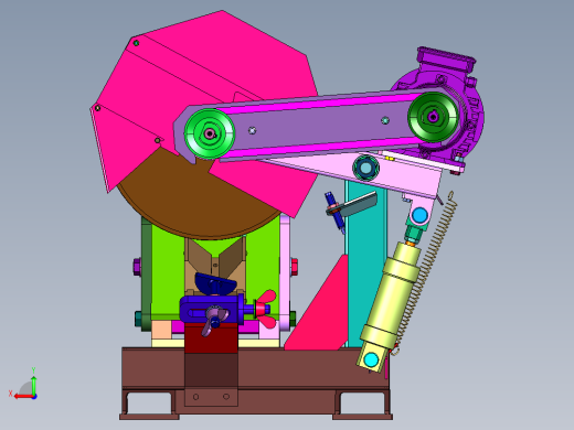 钢管切割角度可调切管机后视缩略图