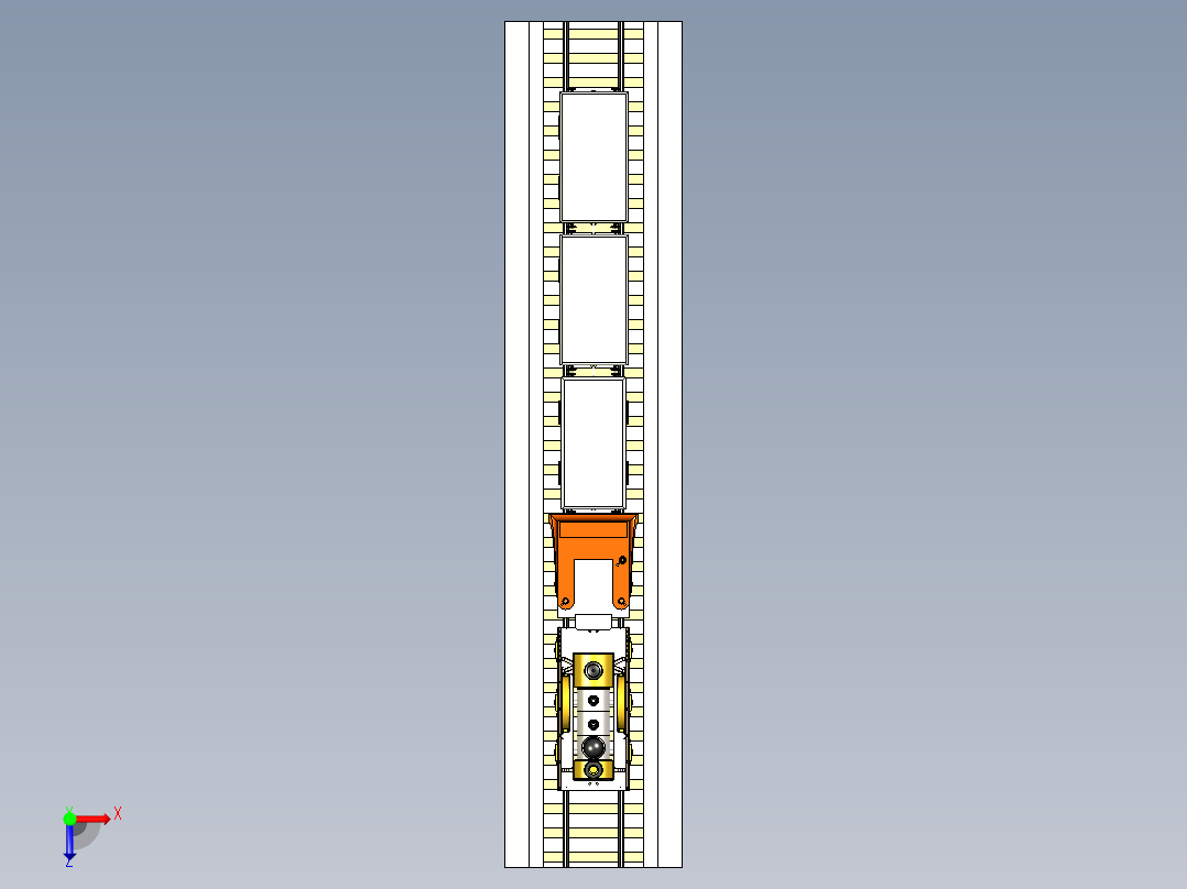 B2004700-蒸汽机车俯视图