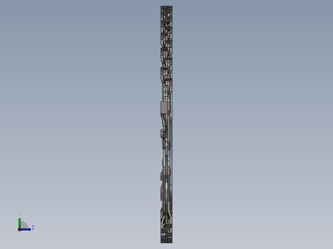 全细节STHIL039链条和链杆左视图