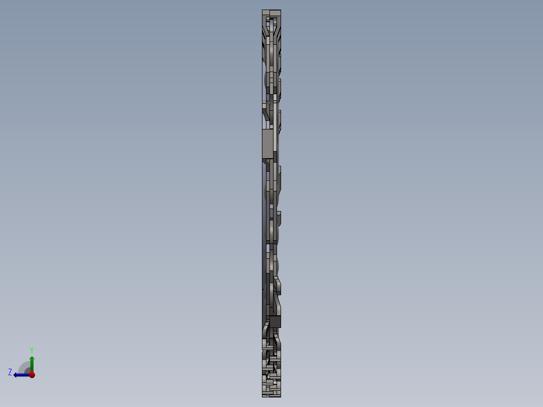 全细节STHIL039链条和链杆右视图