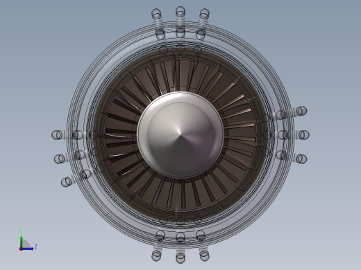 四尖曲面‘发动机左视缩略图