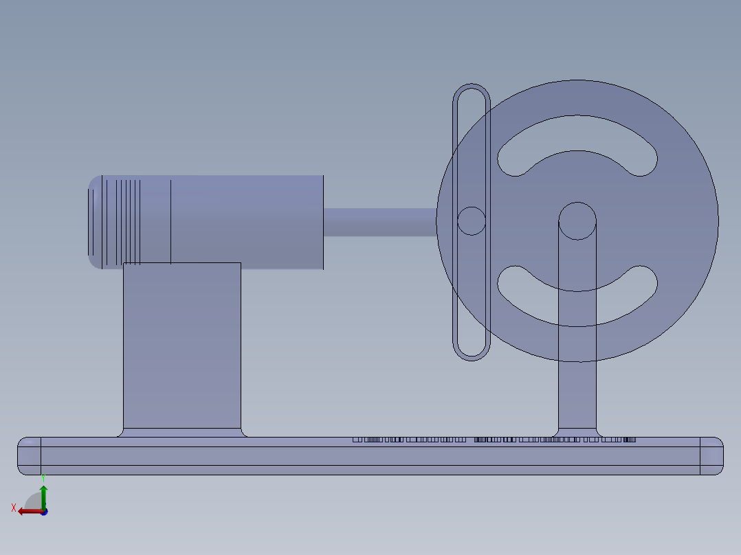 活塞模拟后视图