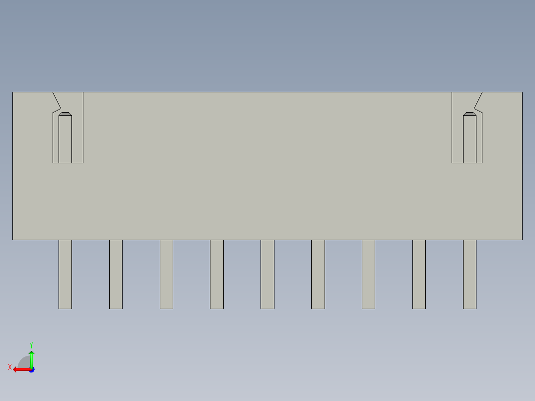 电控柜-HX-9插座后视图