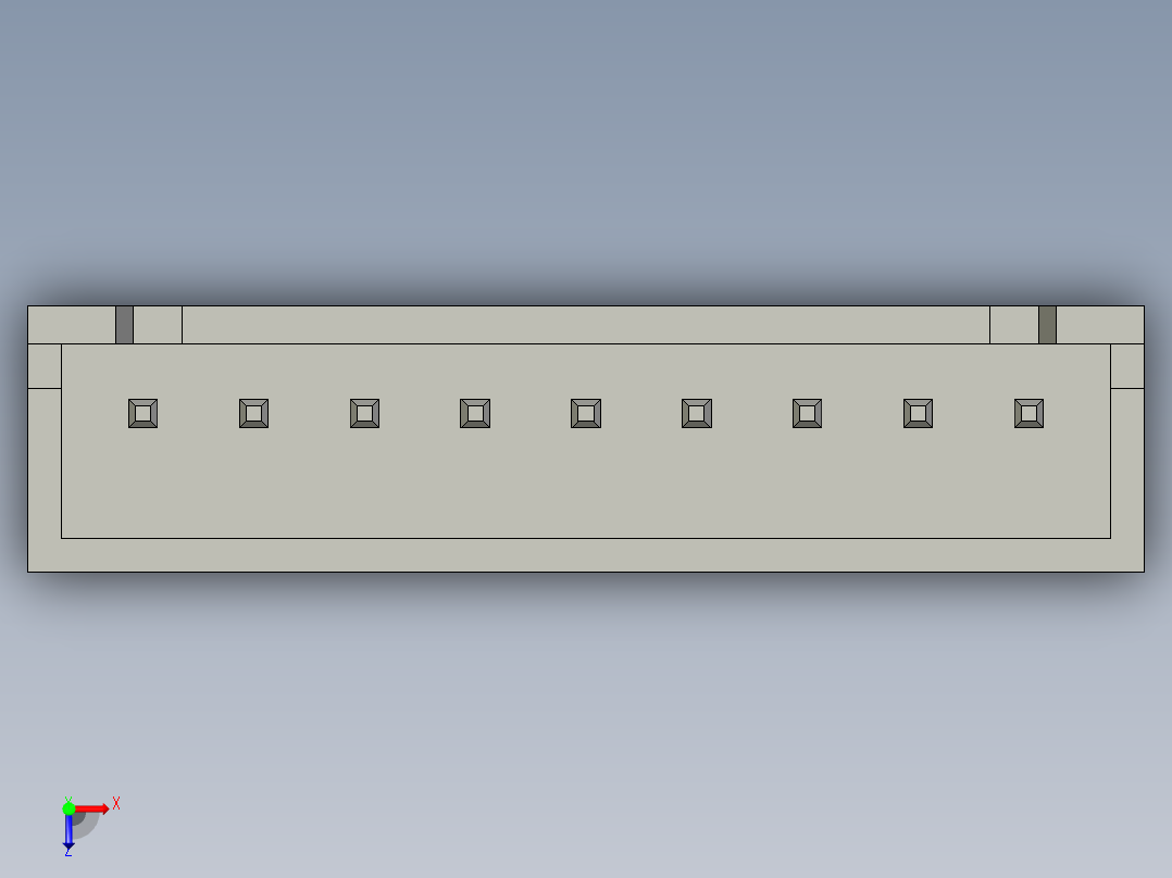 电控柜-HX-9插座俯视图