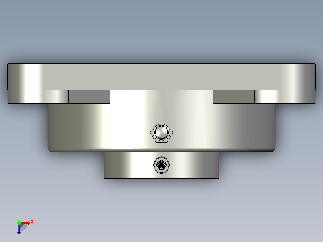 方形座轴承(UCF206)俯视图