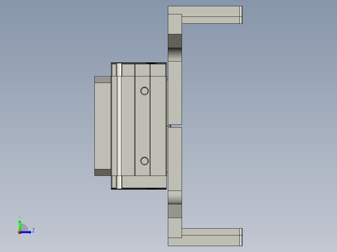 成品取手装配左视图