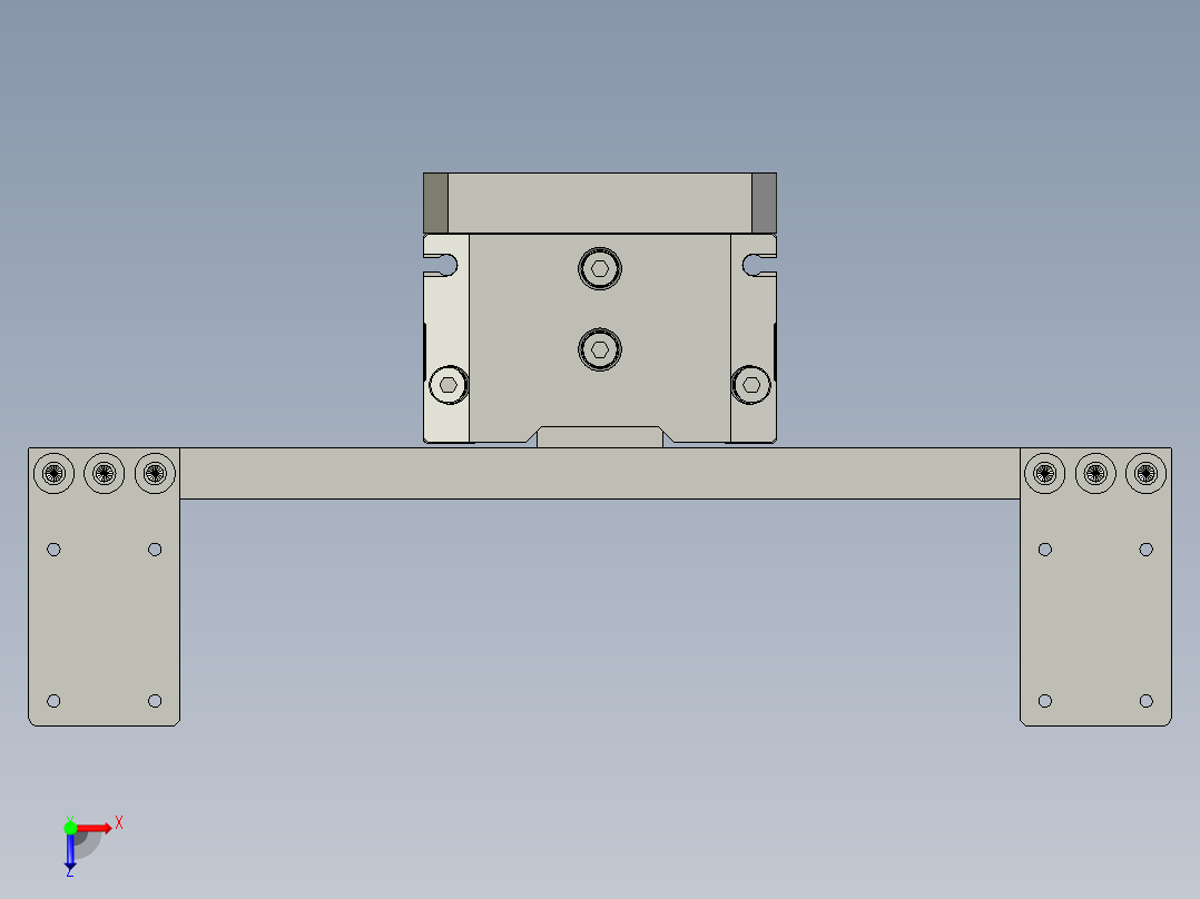 成品取手装配俯视图