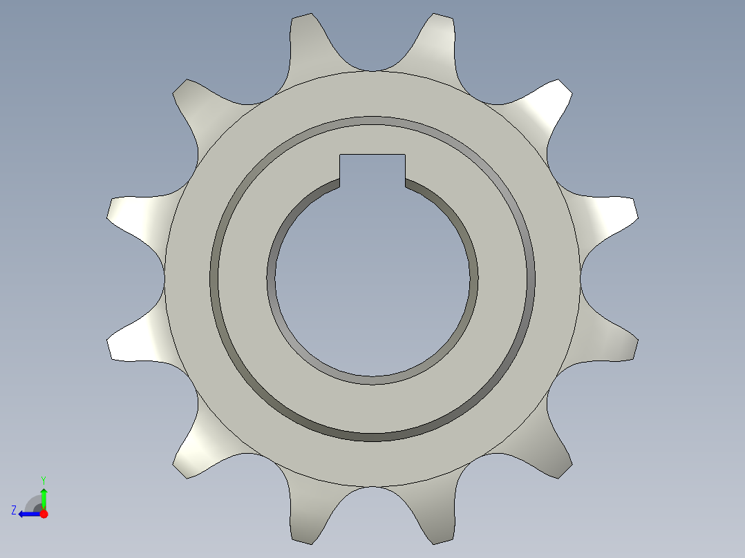 链轮10B-12变速箱右视图