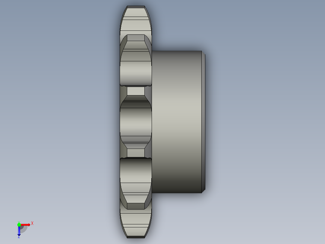 链轮10B-12变速箱俯视图