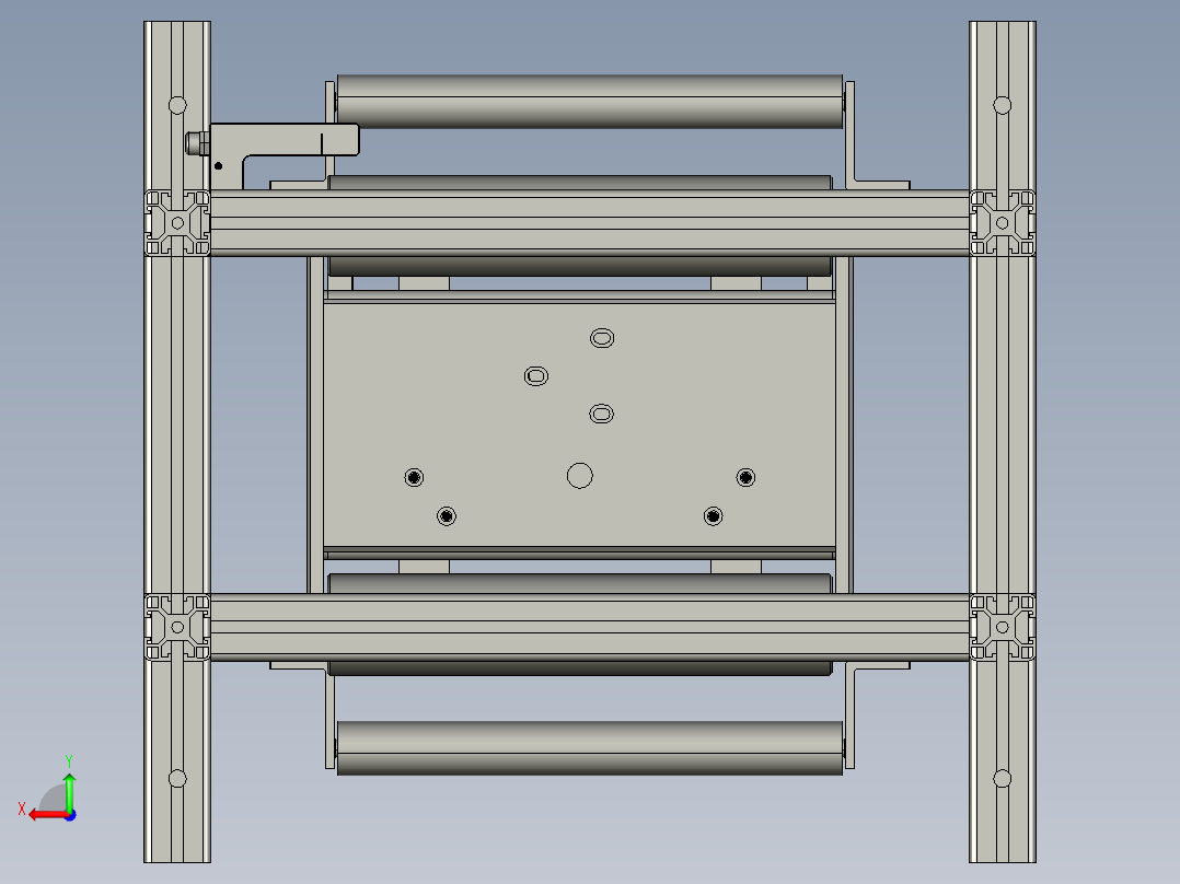 广东办三层纠偏器后视图