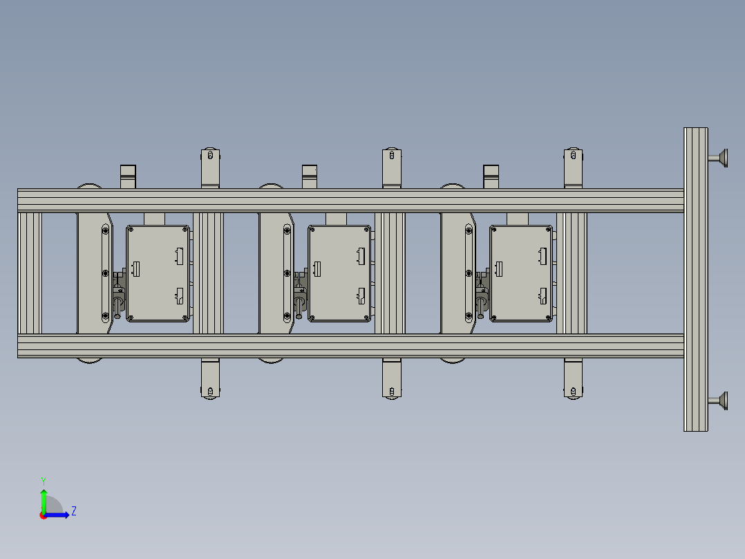 广东办三层纠偏器左视图