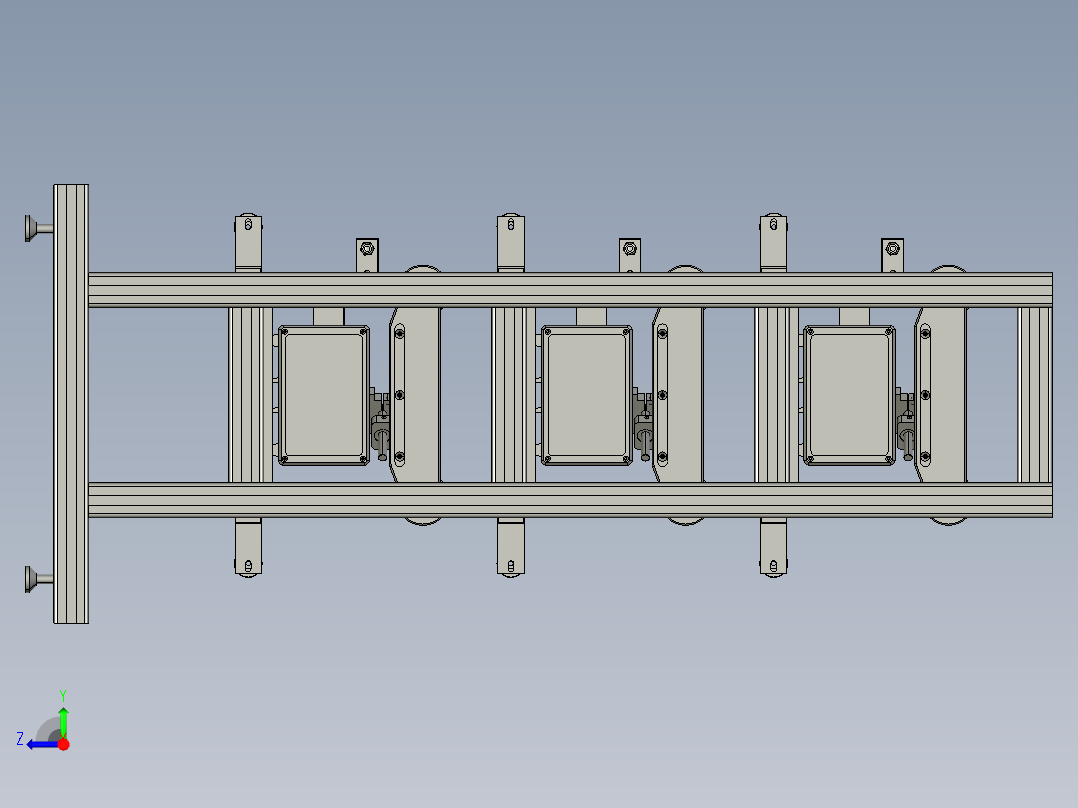 广东办三层纠偏器右视图