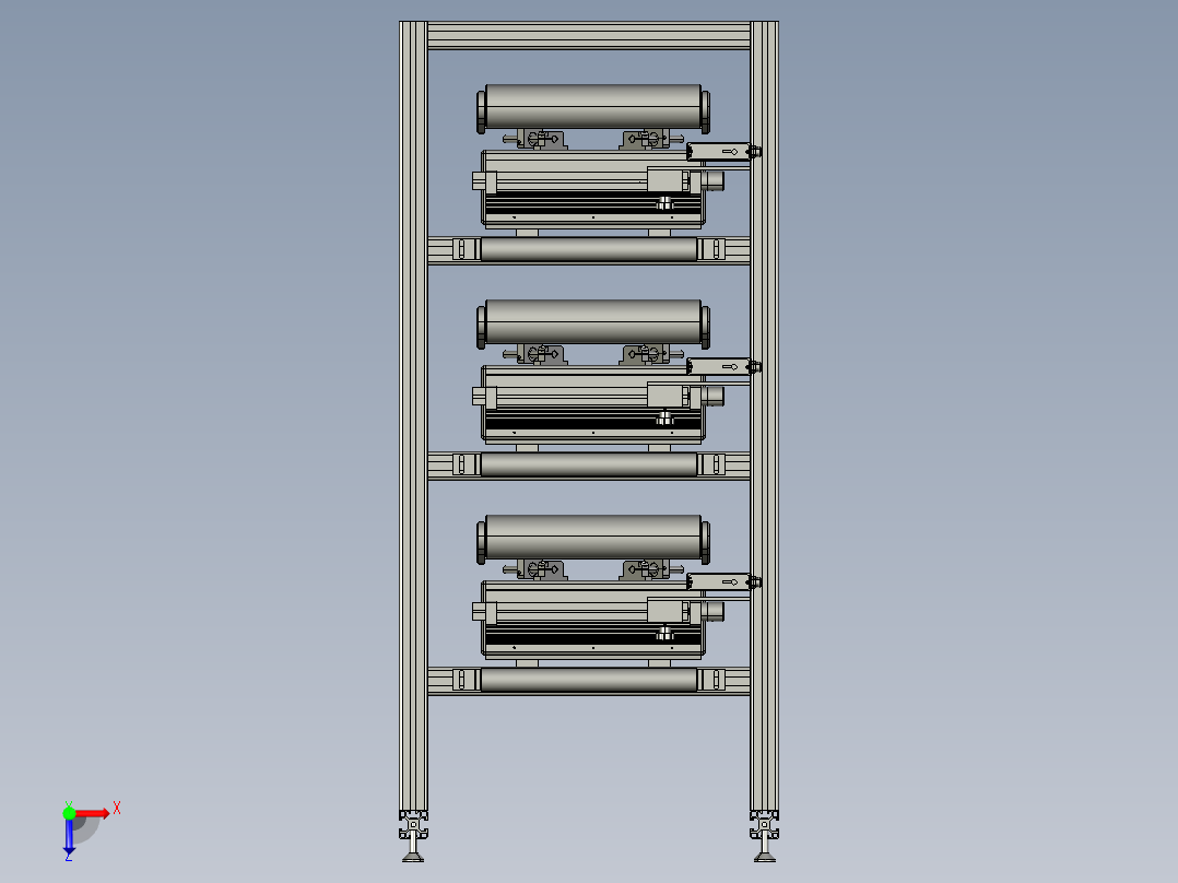 广东办三层纠偏器俯视图