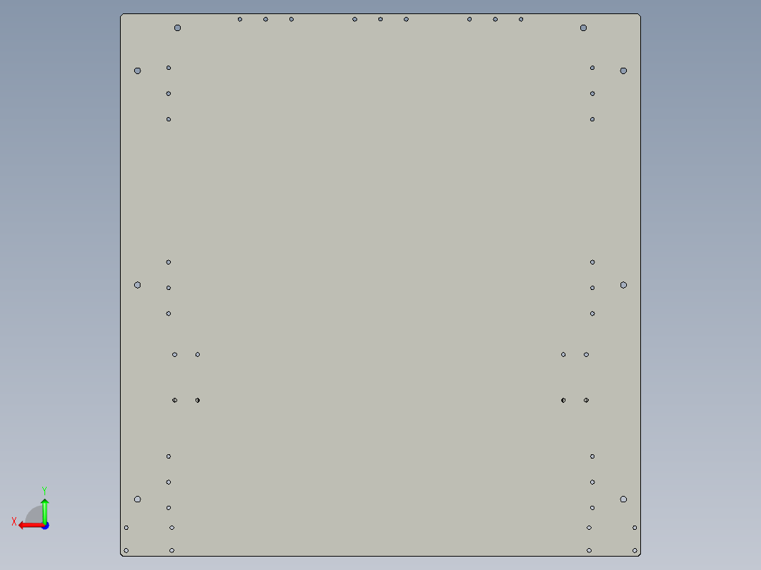 小拖车定位机构总成后视图