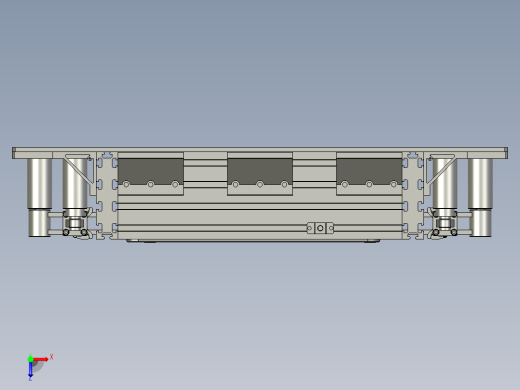 小拖车定位机构总成俯视缩略图