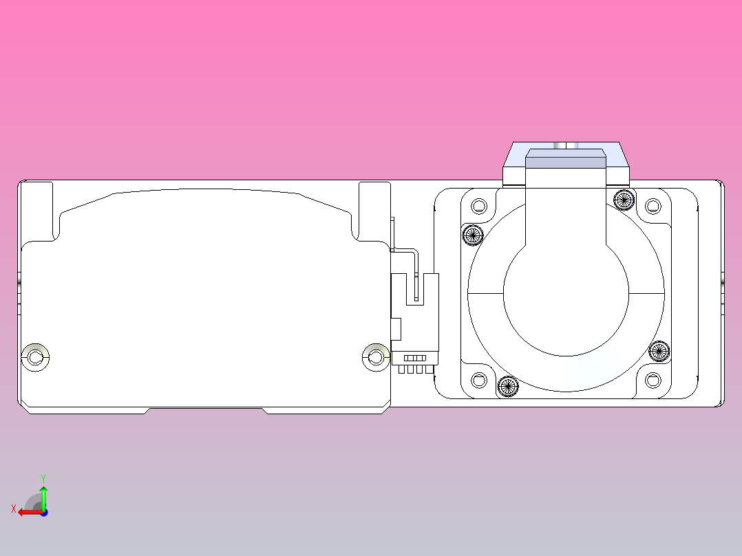 日规模组半封闭丝杆TPA-HNR-105D-1610C-L950-ML-Y-P40-N3后视图