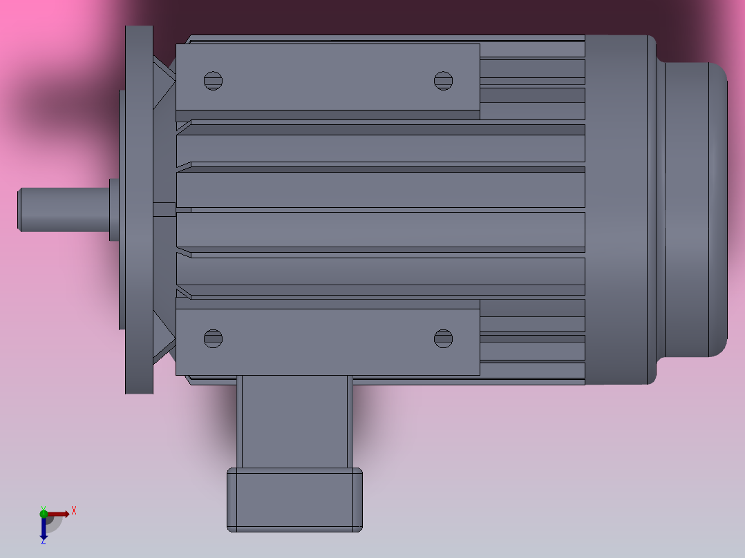 YE3电动机(80-200L)[90L(2,4,6,8)]俯视图