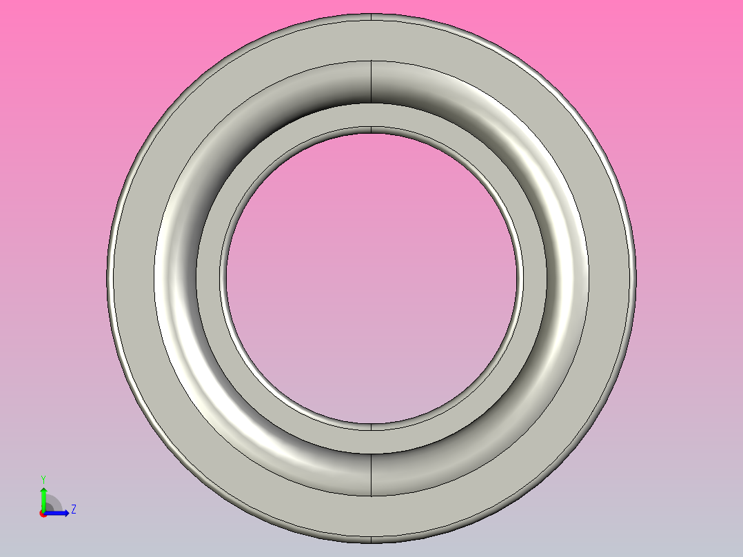 多套SKF单列角接触球轴承3D模型IG左视图