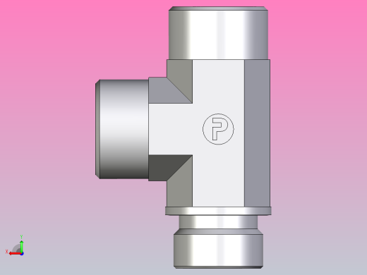 L外螺纹螺柱弯头LE20SMCFX后视缩略图
