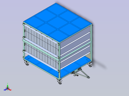汽车内饰板转运小车正等轴测缩略图