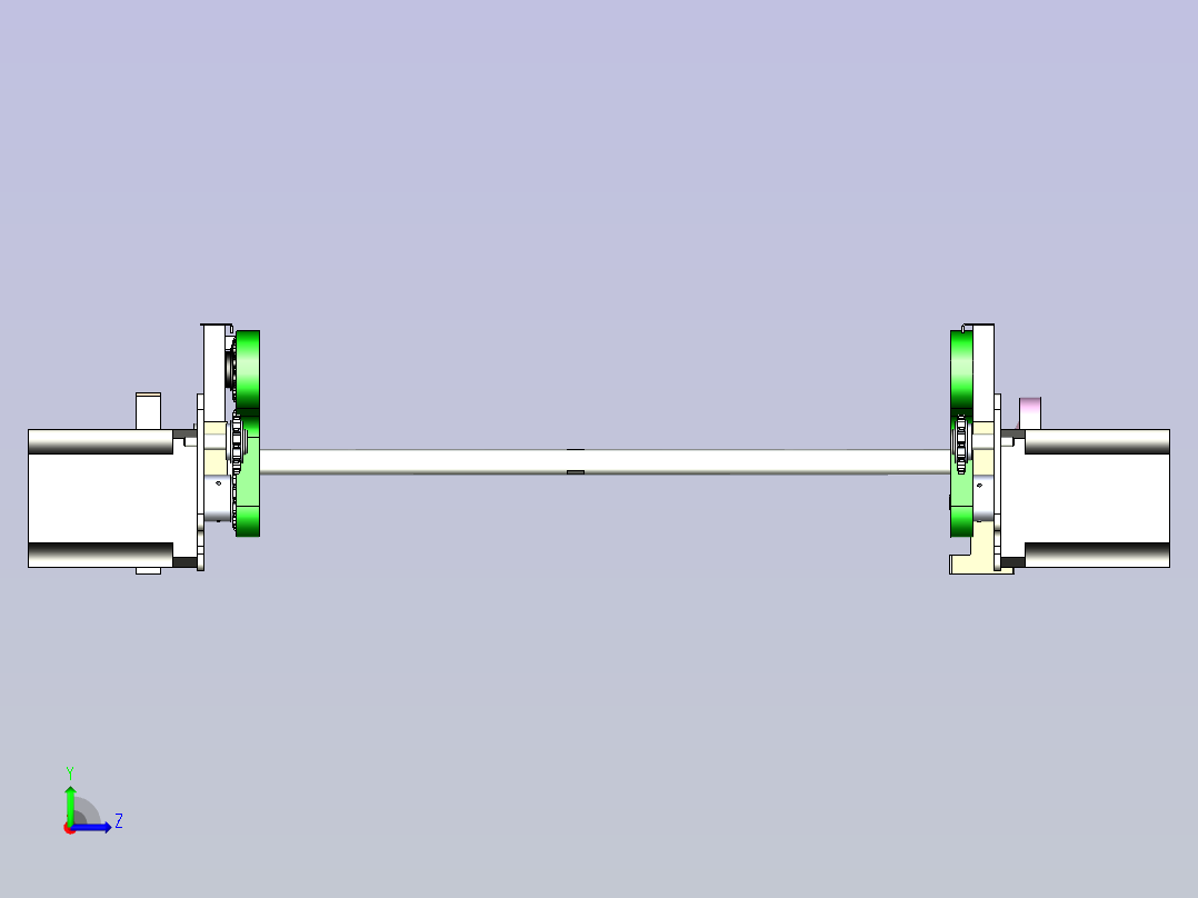PCB治具链条轨道线体左视图