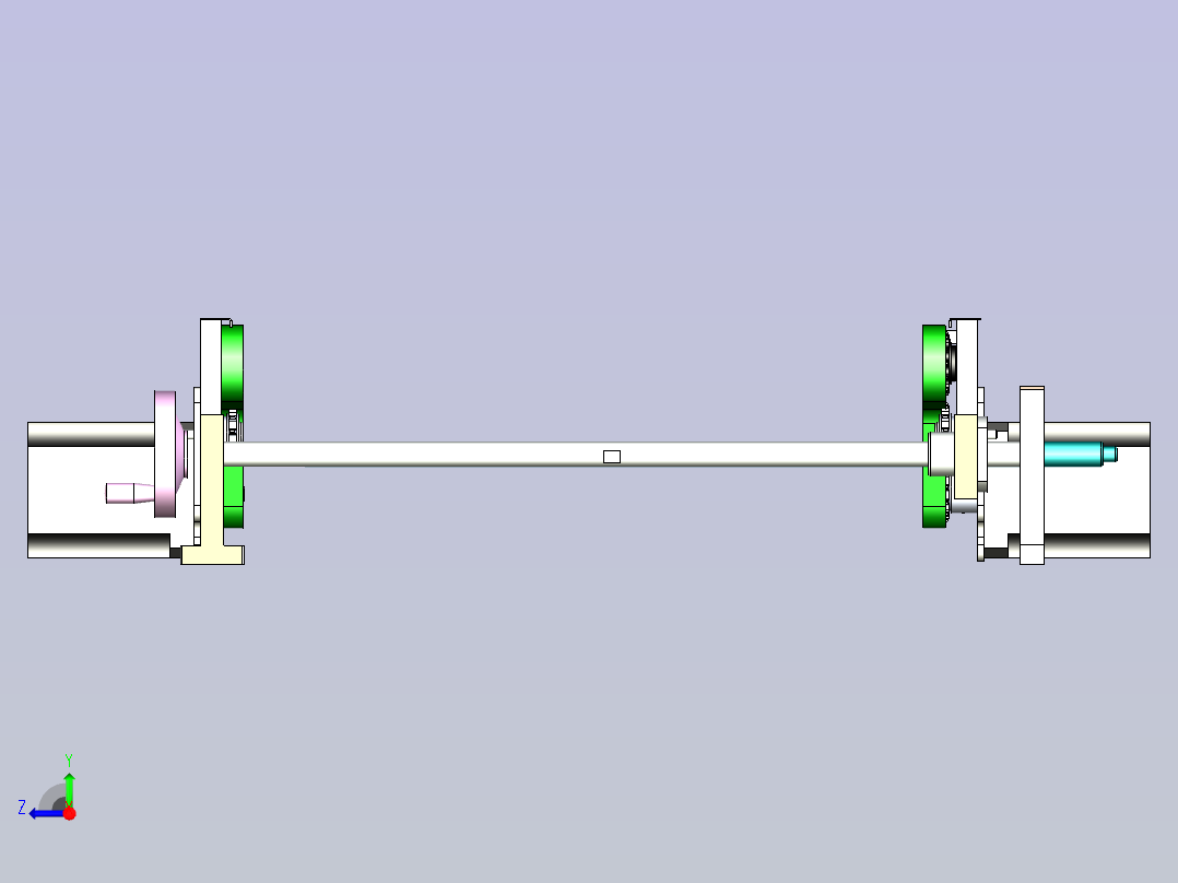 PCB治具链条轨道线体右视图