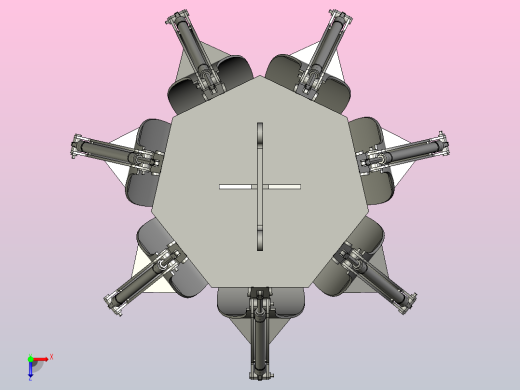 Scrap crane报废起重机夹爪3D数模图纸 STEP格式俯视缩略图