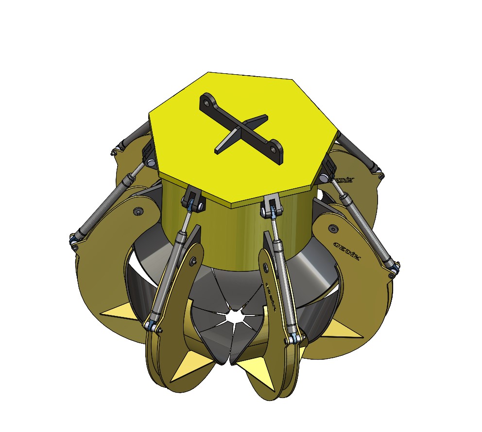 Scrap crane报废起重机夹爪3D数模图纸 STEP格式