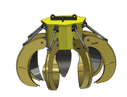 Scrap crane报废起重机夹爪3D数模图纸 STEP格式缩略图