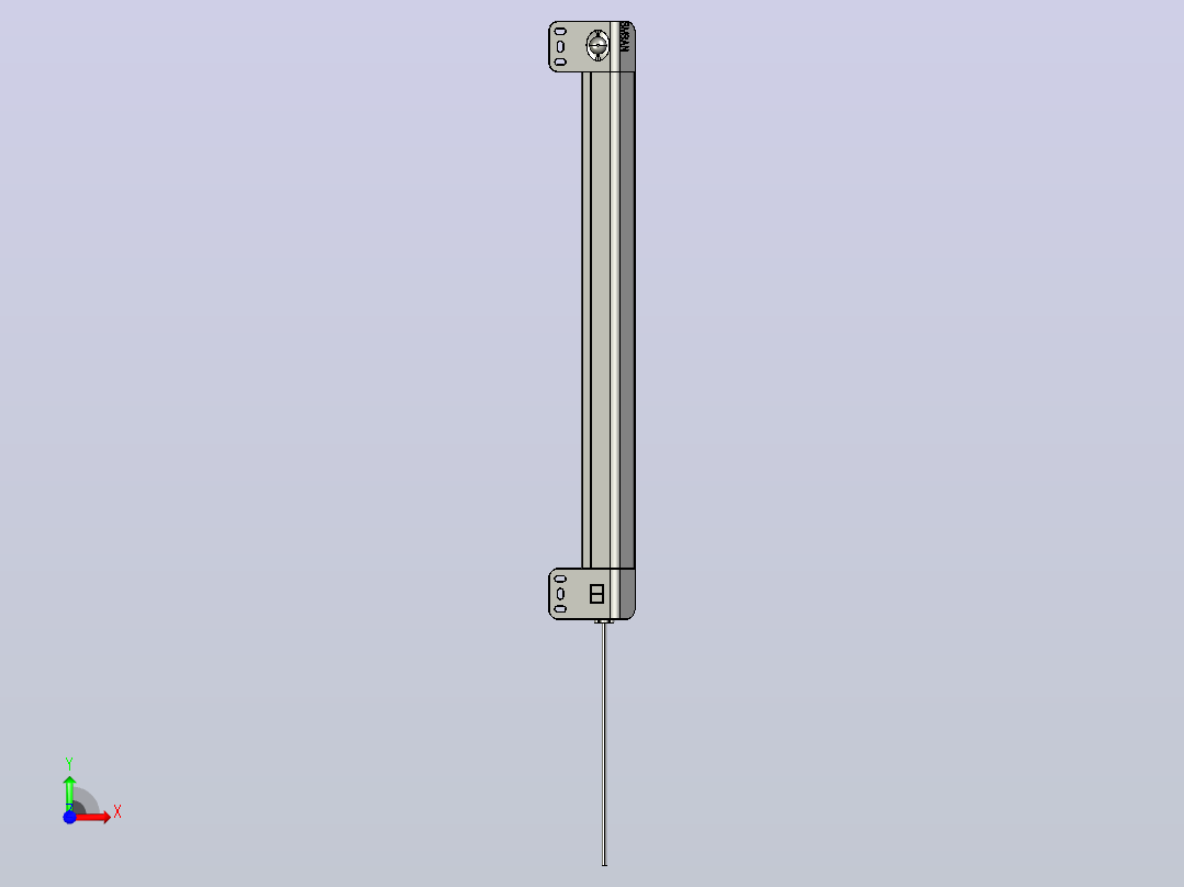 SM-GK1-12机柜照明灯具 机柜灯具 LED照明灯 仿威图柜专用照明灯前视图