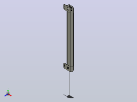 SM-GK1-12机柜照明灯具 机柜灯具 LED照明灯 仿威图柜专用照明灯正等轴测缩略图