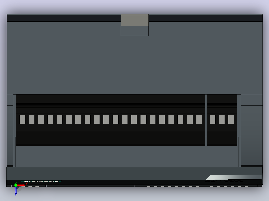 PLC S7-1200 型号：6ES7214-1AG40-0XB0俯视图