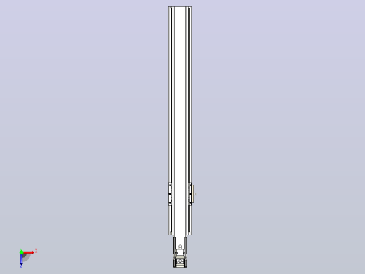 日规模组半封闭丝杆TPA-HNR-65S-1610C-L450-M-Y-P20-N3俯视缩略图