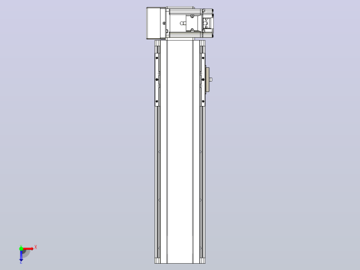 皮带直线轴半封闭可选导轨TPA-HNB-105D-90-L250-RU-Y-P20-N3俯视缩略图