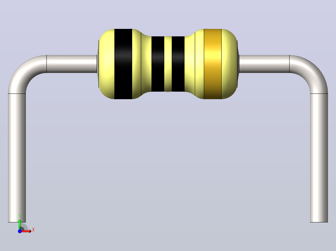 电阻器组RES_AH_.W_ Ohm %前视图