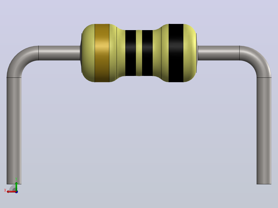 电阻器组RES_AH_.W_ Ohm %后视图
