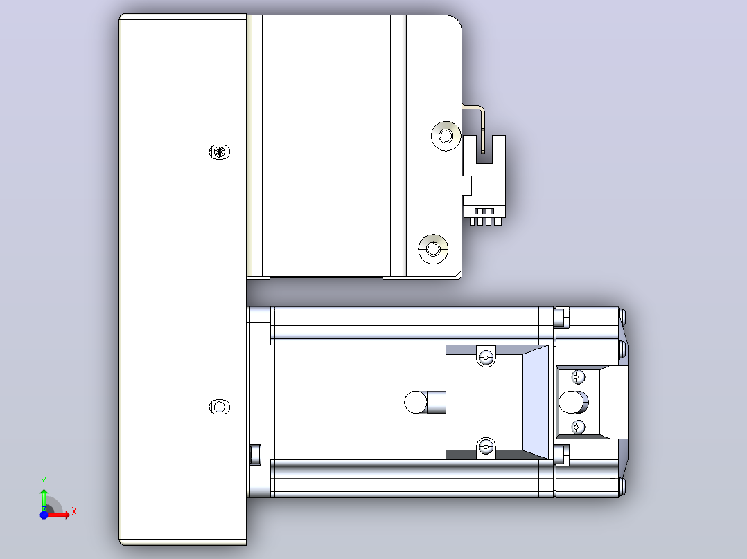 皮带直线轴半封闭可选导轨TPA-HNB-85S-90-L1650-LP-C-P20-N3前视图