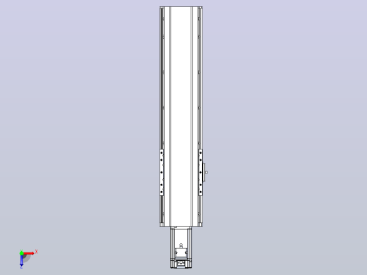 日规模组半封闭丝杆TPA-HNR-120D-1610C-L350-M-C-P40-N3俯视缩略图