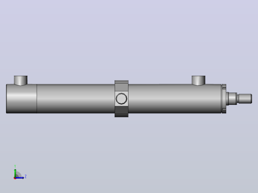 HSG-40X25-TC 中间砲耳型工程油缸[HSG-40x25-300-TC]左视缩略图