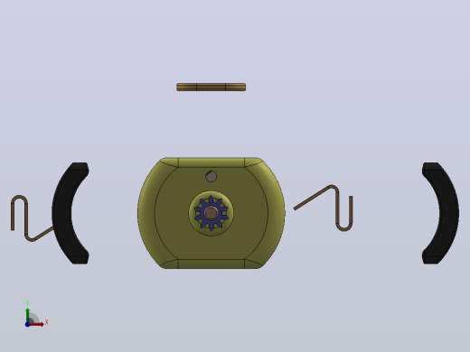 直流电机练习模型3D图纸+Solidworks设计前视缩略图