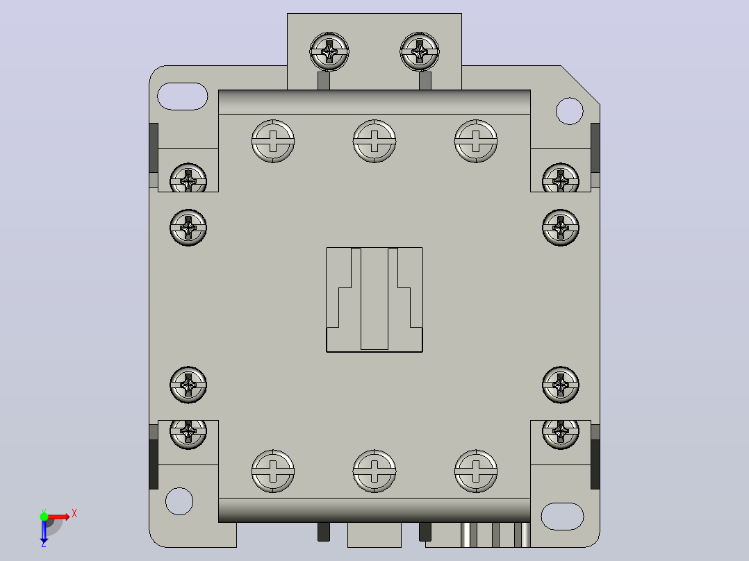 三菱接触器S-T35 AC220V 2A2B C俯视图