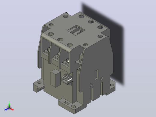 三菱接触器S-T35 AC220V 2A2B C正等轴测缩略图
