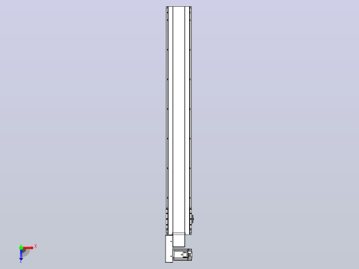 皮带直线轴半封闭可选导轨TPA-HNB-175D-140-L1250-ML-C-P75-N3俯视缩略图