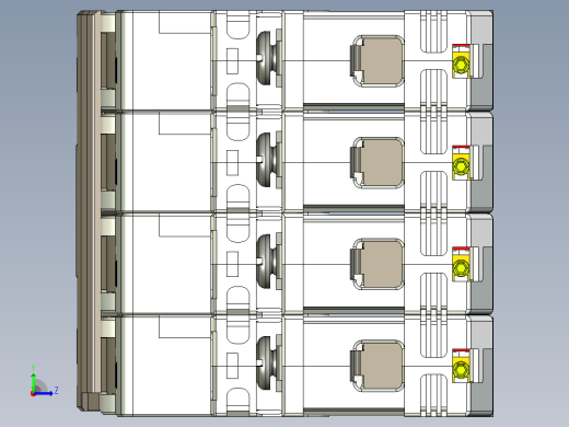 NB8-63H_4P小型断路器三维模型202306左视缩略图