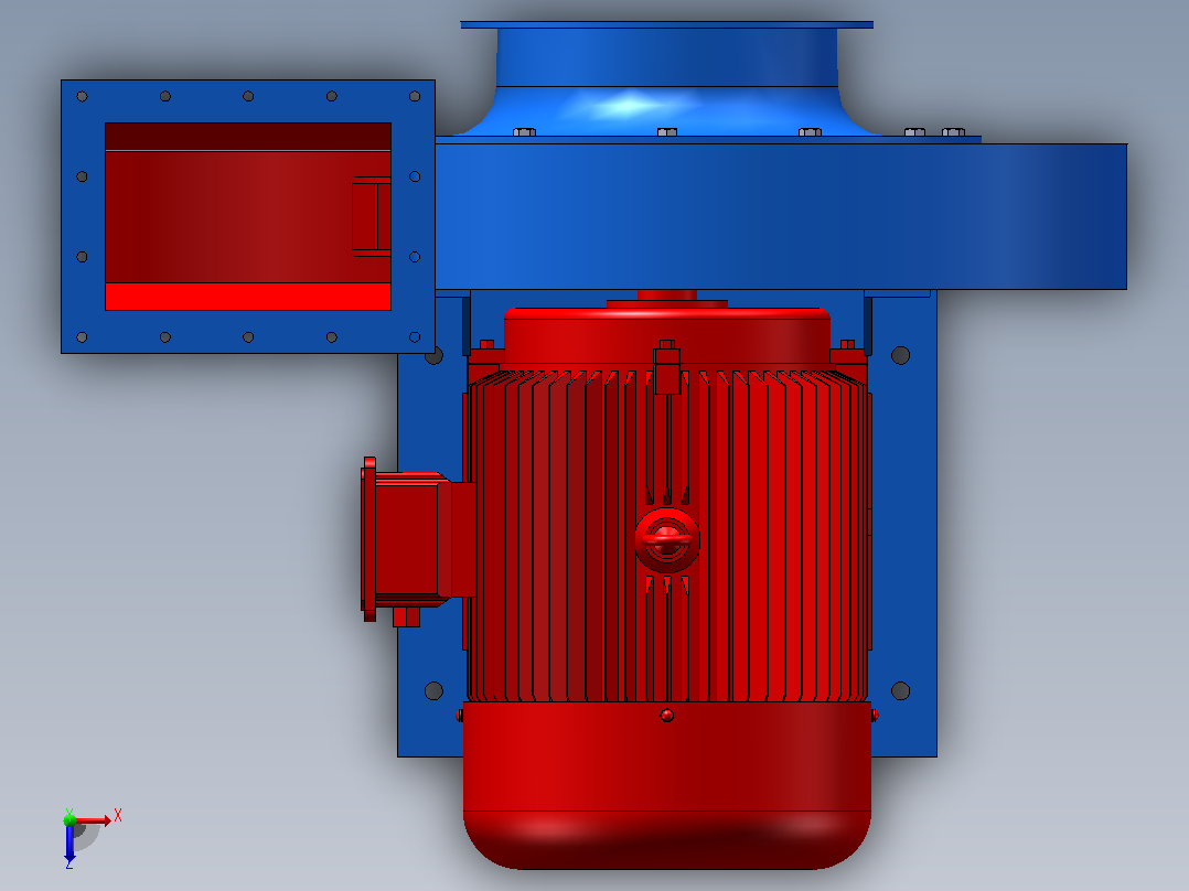 高压离心风机9-26-4A (2)俯视图