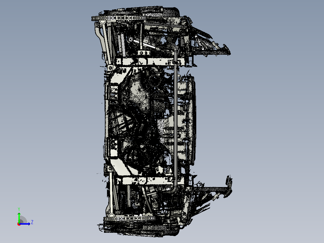 奥迪R8 V8 3D扫描左视图