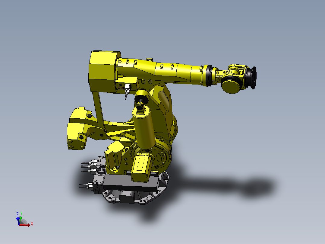 FANUC M-900iB_700工业机器人三维模型主视图