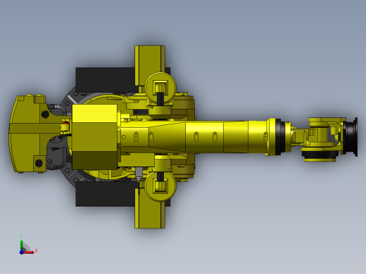 FANUC M-900iB_700工业机器人三维模型前视缩略图