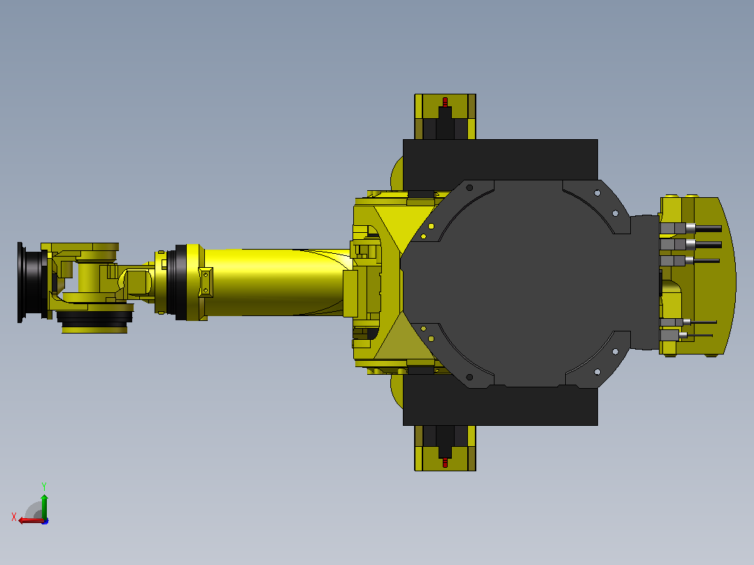 FANUC M-900iB_700工业机器人三维模型后视图